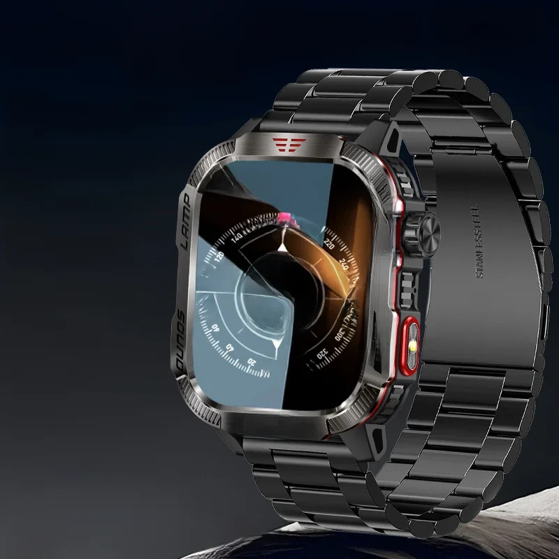 2024 neu für xiaomi outdoor smart watch männer 2,01 zoll hd amoled bildschirm gps kompass mah