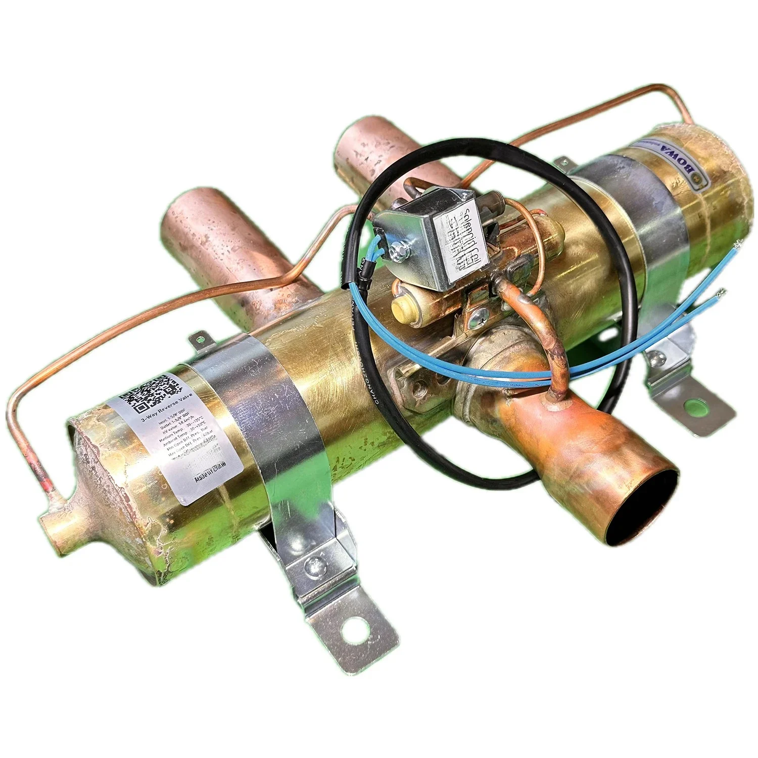 1-5/8" ODF 3-way heat reclaim valves are sized to handle all of the rejected heat if the parallel piping arrangement is used