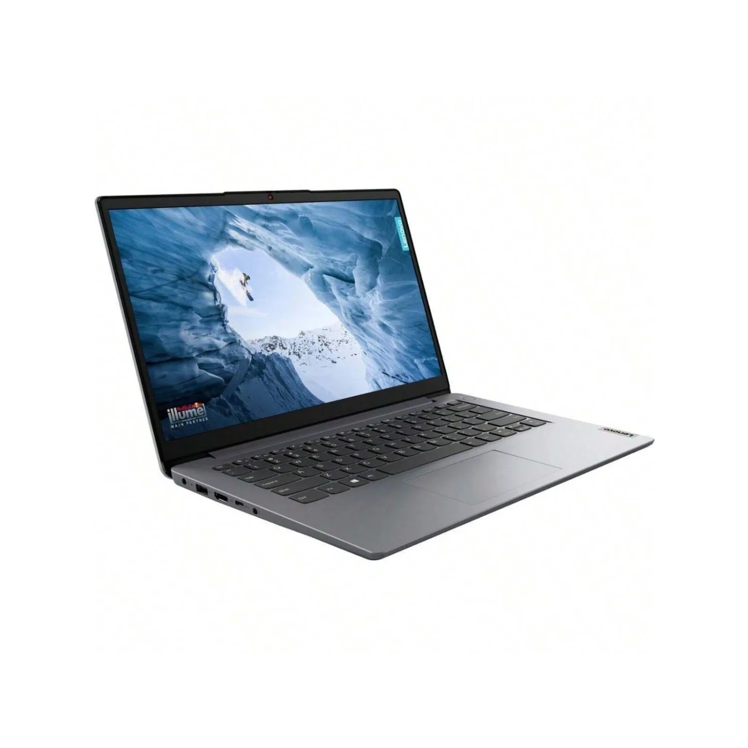 Laptop biznesowy Lenovo 14", Intel Celeron N4020, 4 GB pamięci RAM, 384 GB pamięci masowej (128 GB eMMC + 256 GB karta SD), Cloud Grey