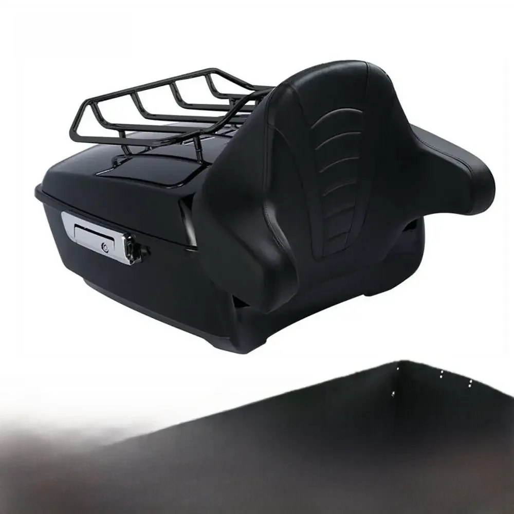 Bagażnik motocyklowy 13,7 cala z oparciem dla Harley Touring Road King Road Glide Street Glide Electra 2014-2025 — zdjęcie 2