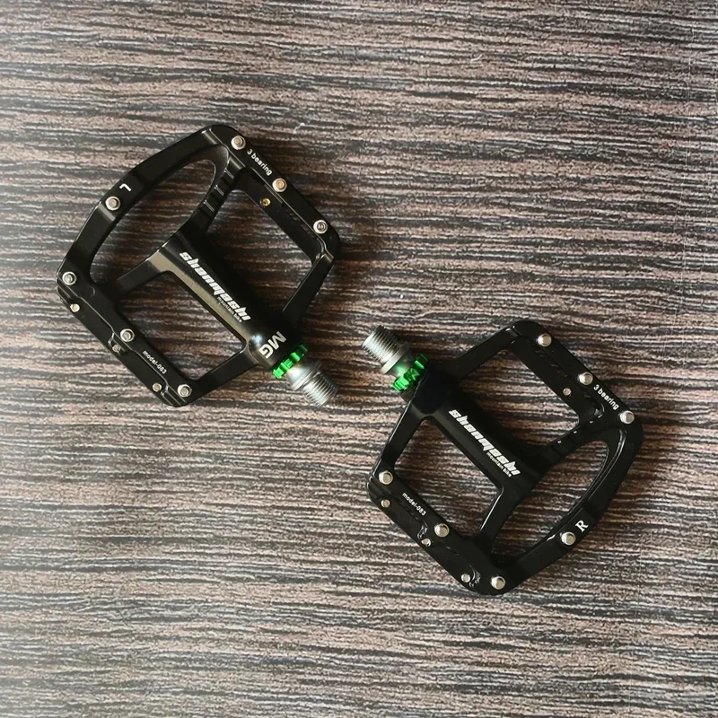 AliExpress shanmashi Ultralight 3 Bearings Road Mountain  Bicycle Pedals Cycling  9/16" Pedals Non-Slip Alloy Flat Pedal MTB