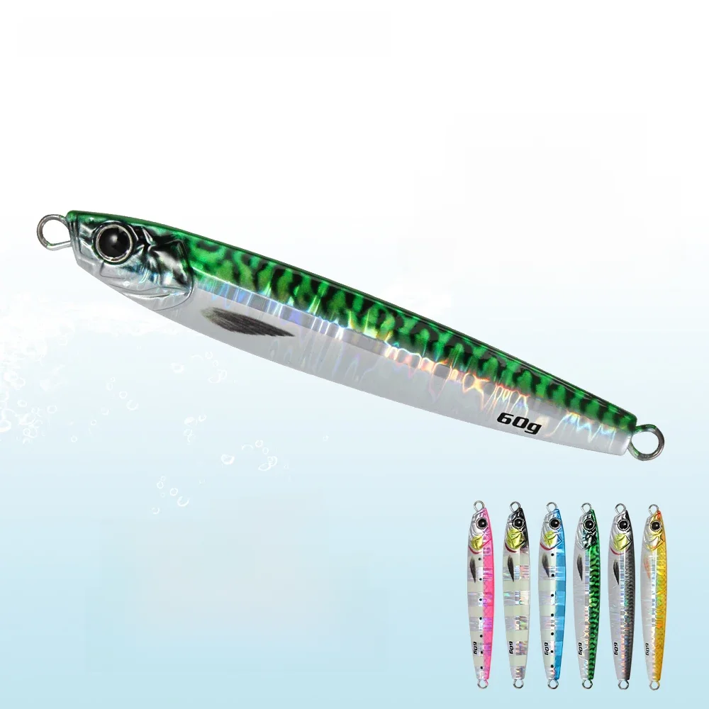 JIGGING PRO 40g 60g 3D Jig Minnow Casting Jig Shore Jigging Lure Wędkarstwo morskie Metal Jig Bait — zdjęcie 2