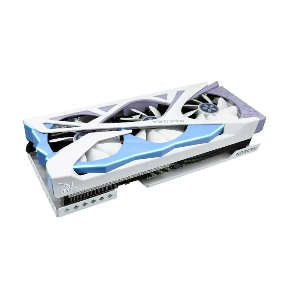 Yeston-tarjeta gráfica RX 7700XT para juegos, placa de vídeo GPU usada, 12G, D6/RX, 7800XT, 16G, D6