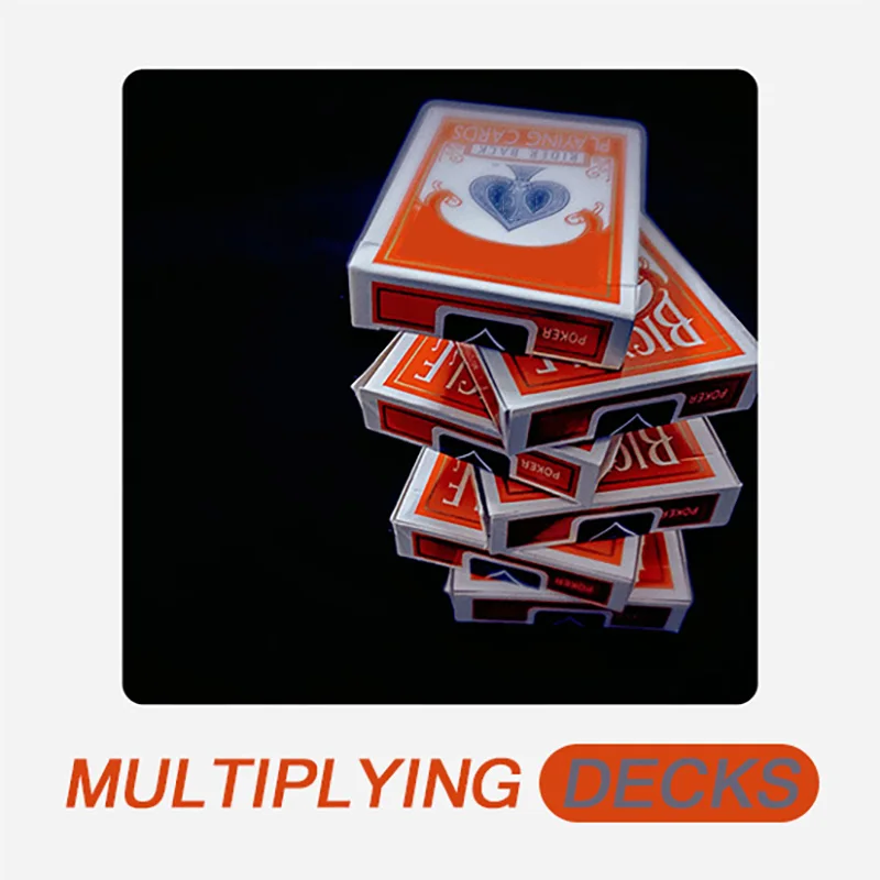 Multiplying Decks Magic Tricks One To Six Decks Appearing Magia Magician Easy Close Up Street Illusions Gimmicks Mentalism Props