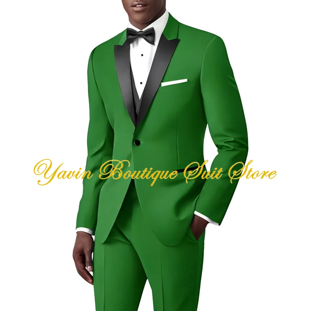 

Formal Mens Suits 2 Piece Jacket Pants Suit Set Wedding Groom Tuxedo Business Blazer Dinner Party Men's Suit