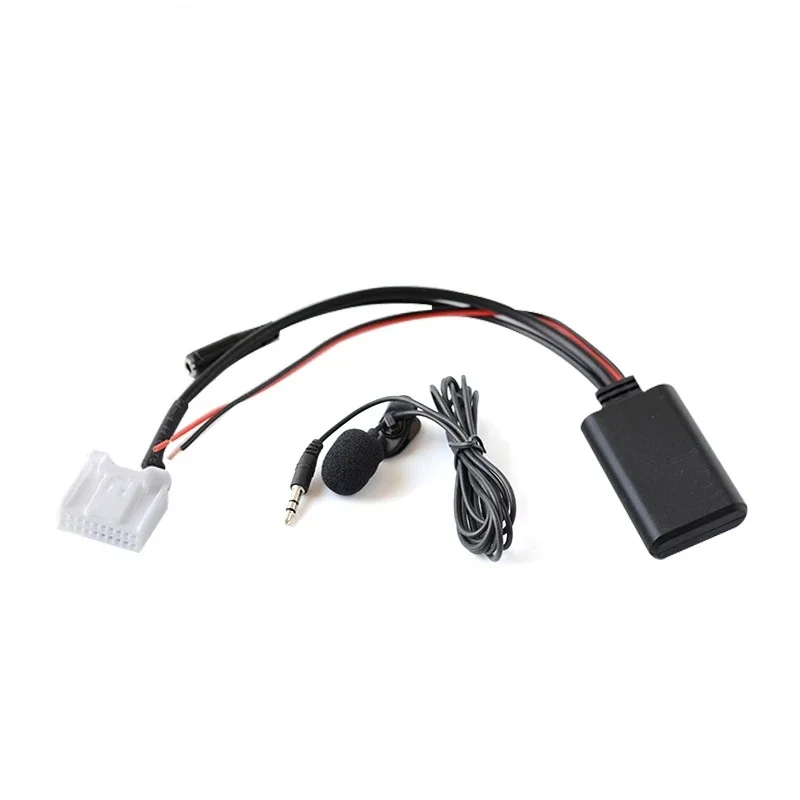 LEEWA Samochodowy bezprzewodowy moduł Bluetooth Aux Kabel audio Adapter muzyczny z mikrofonem Do Toyota 4Runner Camry Rav4 Kabel AUX # CA6197 — zdjęcie 2
