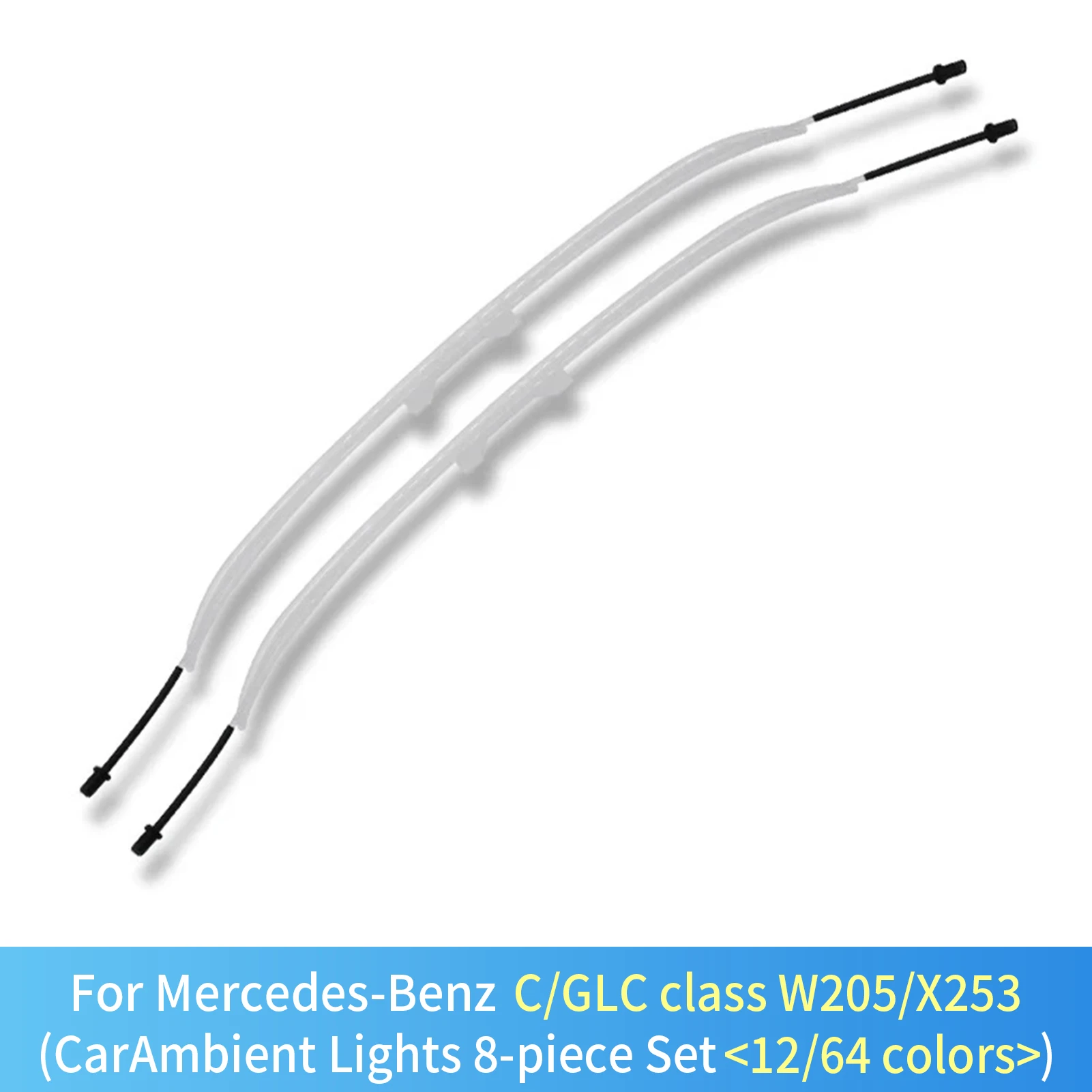 

2024 для Mercedes-Benz A Class W253 X253, модифицированное, 64 цвета, светящееся заднее сиденье, регулируемая модель спинки