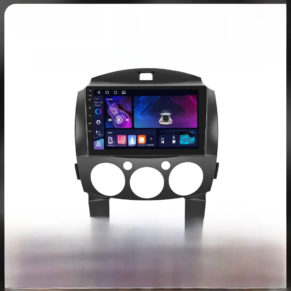 Podofo 9 ''BT RDS Autoradio Voor MAZDA 2 2007-2014 Multimedia Speler Navigatie Carplay Android Auto WIFI 4G AI Voice Autoradio - afbeelding 2