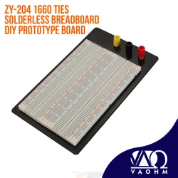 ZY-204 1660 Ties Solderless Breadboard DIY Prototype Board