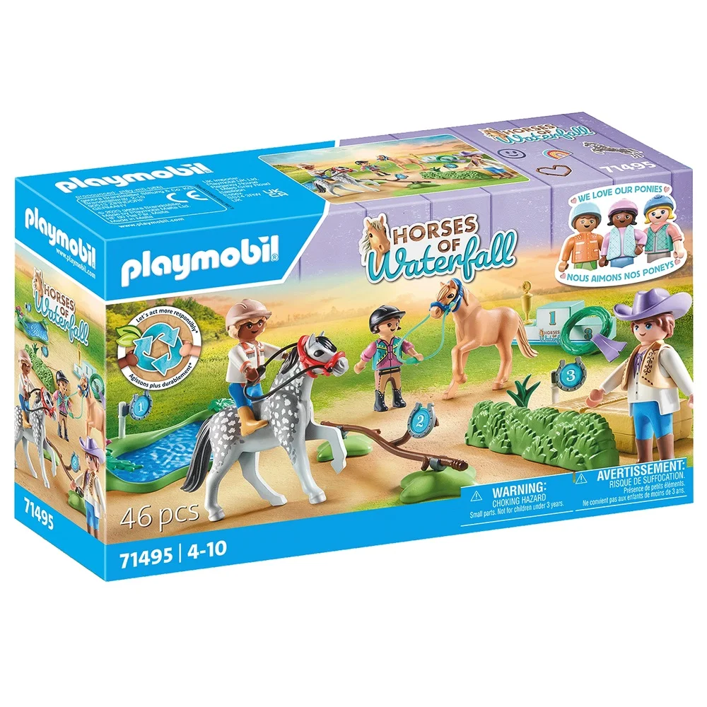 PLAYMOBIL - PONY TOURNAMENT, 71495, original, toys, boys, girls, gifts, collector, figures, dolls, store, with box, new, man, woman, official license, clicks, famobil