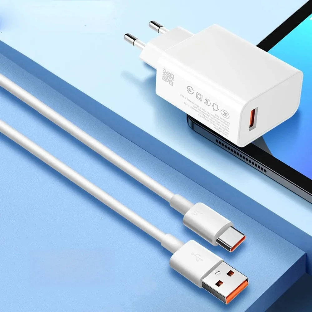 Ładowarka USB 33 W Szybkie ładowanie QC3.0 Kabel USB typu C Ładowarka ścienna do telefonu iPhone Huawei Samsung Xiaomi Szybkie ładowanie — zdjęcie 2