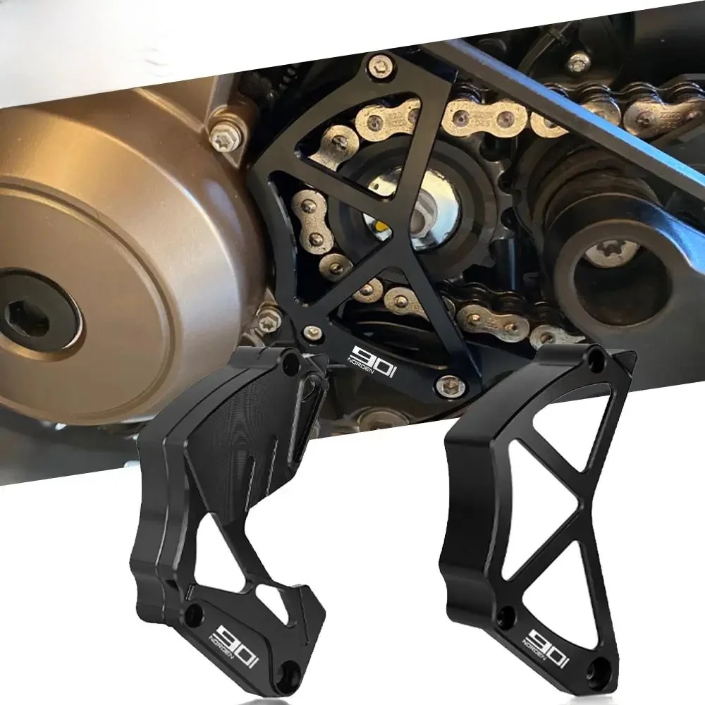 Couvercle de protection de chaîne pour Husqvarna NORDEN 901 NORDEN901 2022 2023 2024 2025, accessoires de moto, protecteur de pignon avant