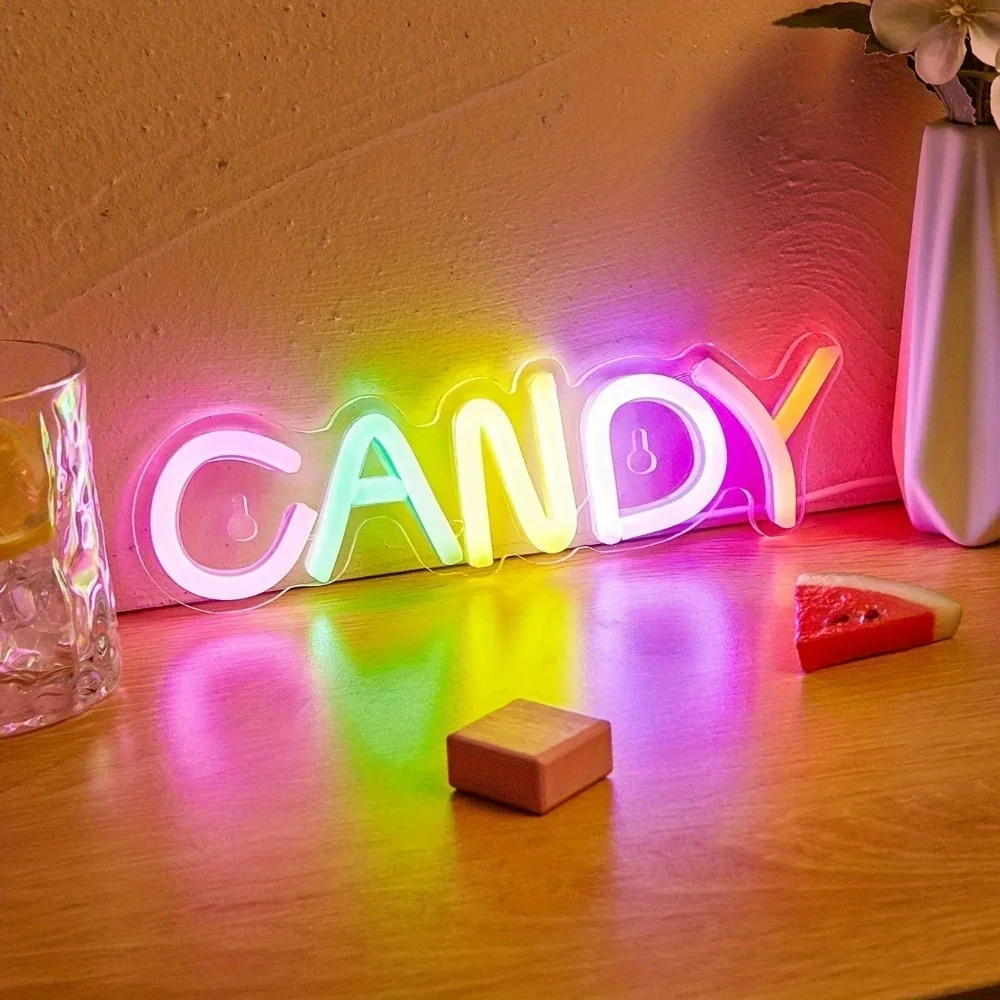 Multicolor Monogram Neon Birthday Party Decorations Christmas Bedroom Bar Party Neon Signs