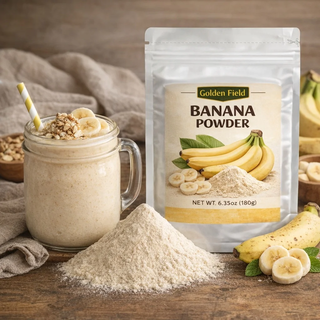 6.35oz Banana Powder, Freeze Dried Fruit Powder, Pure, Smooth Texture, Additive-Free, From Bananas