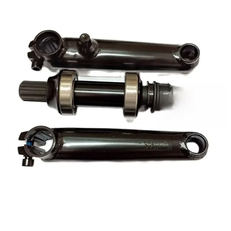 Taozik 127 MM Bmx zestaw korba rowerowa kombinezon z dolnym wspornikiem Crom stalowy płaski łańcuch rowerowy ramię koła — zdjęcie 2