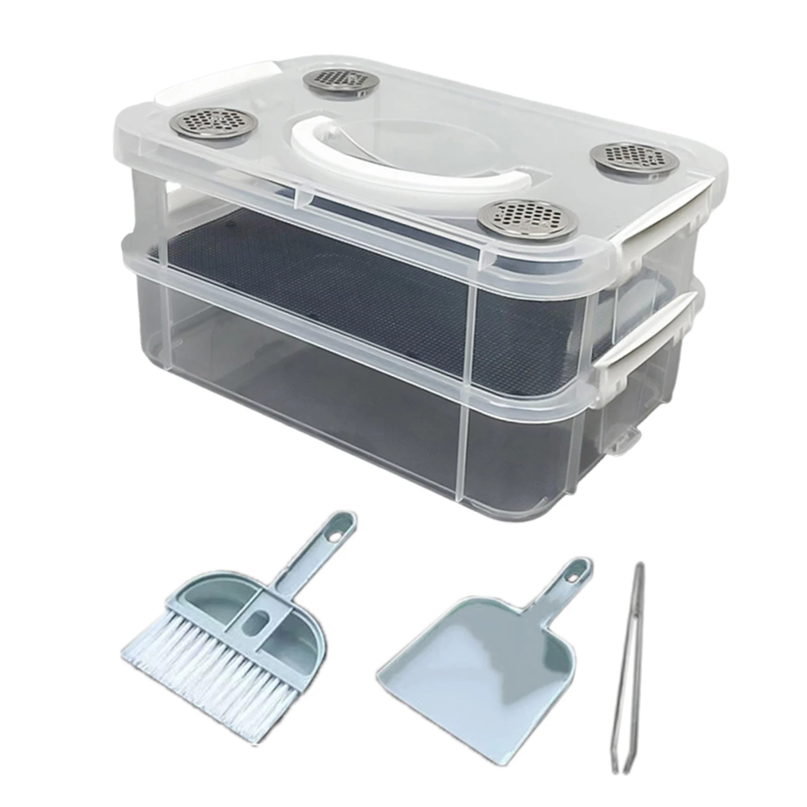 

Портативный контейнер для разведения мучных червей: сетчатый фильтр-сепаратор для кукурузных червей, прочный, вентилируемый, с защитой от побега, для кормления