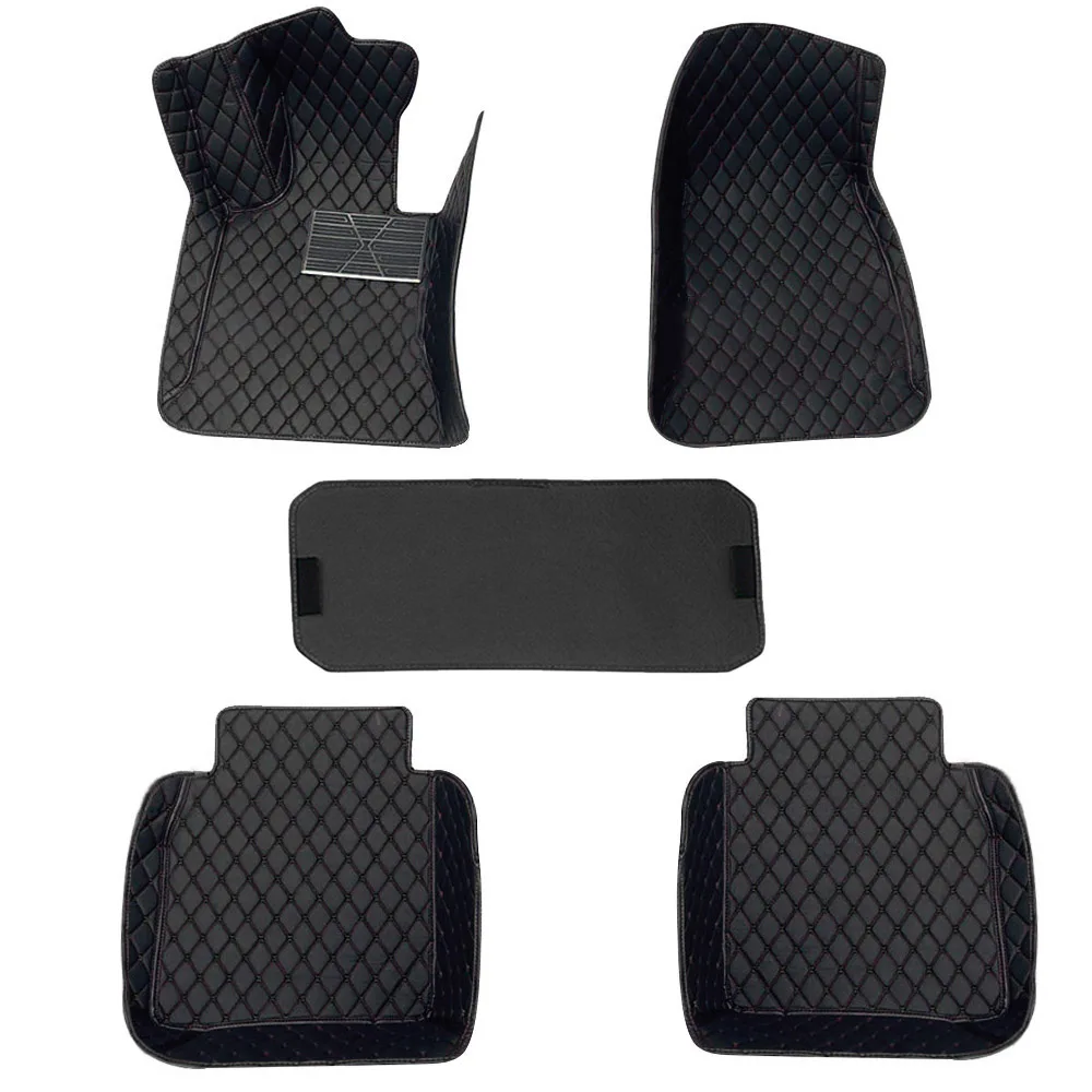 

5PCS Universal Car Floor Mats Waterproof Rugs Automotive interior Car Mats Full Set Left hand driving