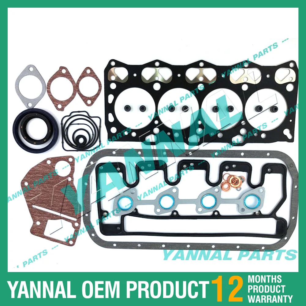 4LE1 مجموعة حشية المحرك الكامل لحفارة محرك هيتاشي EX55 ZX55 #2