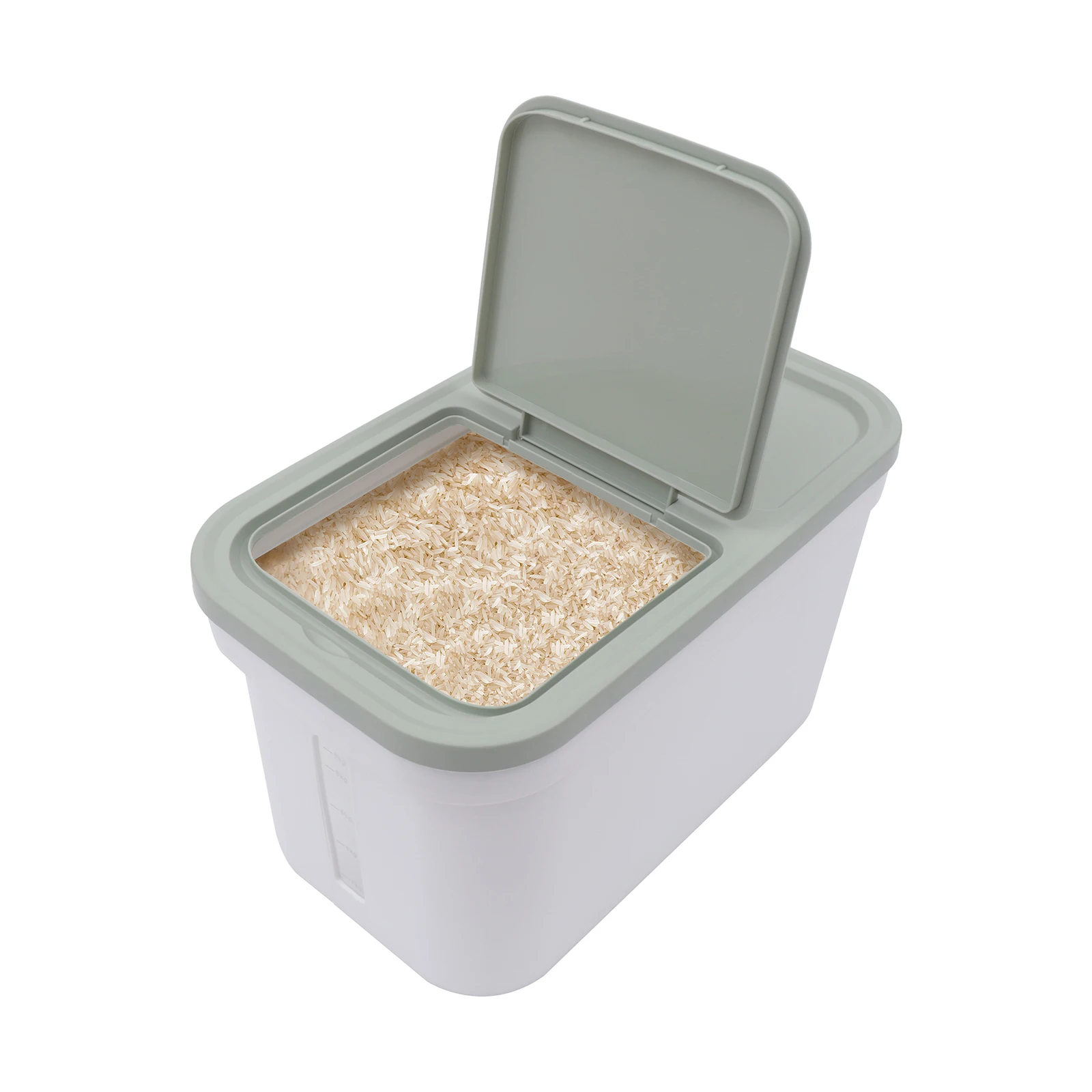 10kg Large Rice Storage Container Food Flour Airtight Box Rice Dispenser Airtight Bulk Food Storage Bin with a Measuring Cup