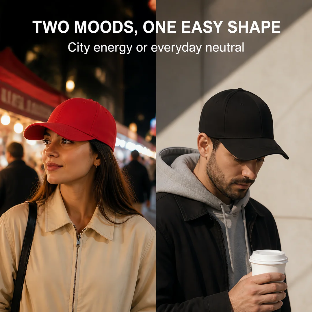 Classic solid color baseball hat neutral adjustable outdoor sunscreen leisure sports cap available in 4 colors