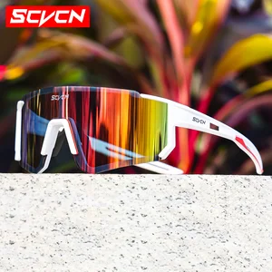 SCVCN new Outdoor Cycling Sunglasses Men MTB Bike Glasses  Sports Mountain Climbing fishing Women Bicycle Cycling UV400 Goggles