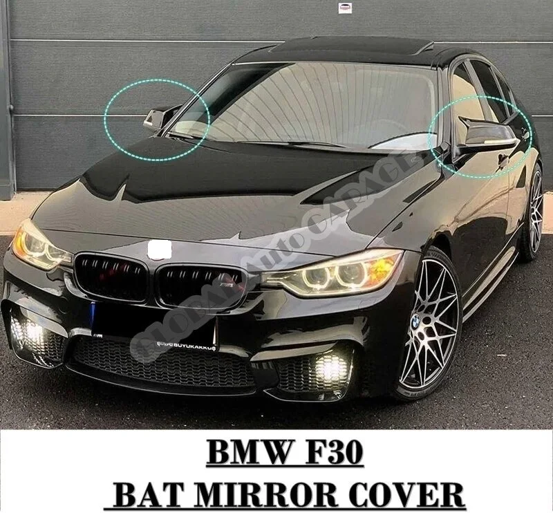 For BMW F30 Bat Mirror Cover 2011 2012 2013 2014 2015 2016 2017 2018 2019 Glossy Piano Black Wing Universal Auto Accessory Sport