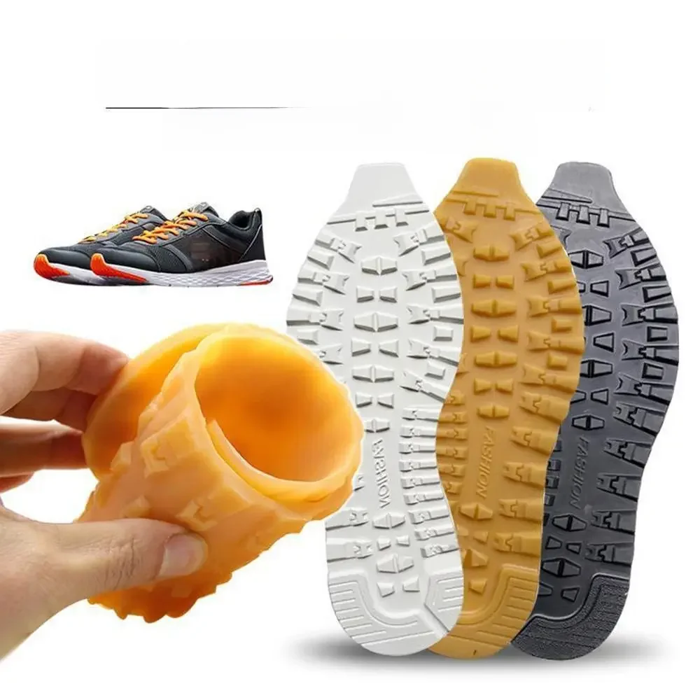 1 paire de chaussures de remplacement antidérapantes, bricolage, avec semelles en caoutchouc épaissies pour réparer les patchs Anti-usure en caoutchouc résistants à l'usure