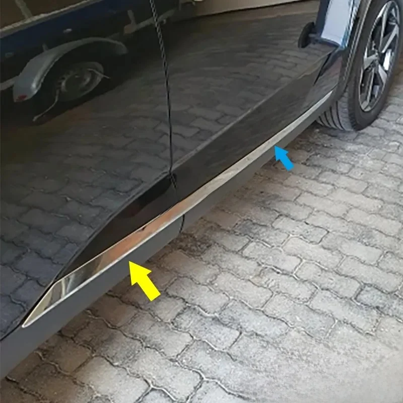 Chrome Car Exterior Door Body Side Molding Strip Trim Cover For Nissan Qashqai J12 2022 2023 2024 Styling Accessories Parts