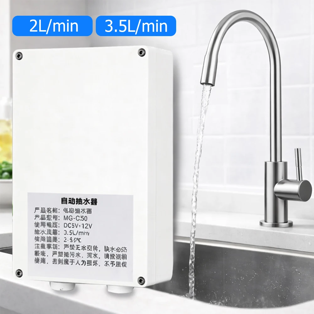 

12V Electric Faucet Water Pump 2L/min 3.5L/min Faucet Automatic Suction Pump Bottle Water Dispensing System Caravan kitchen