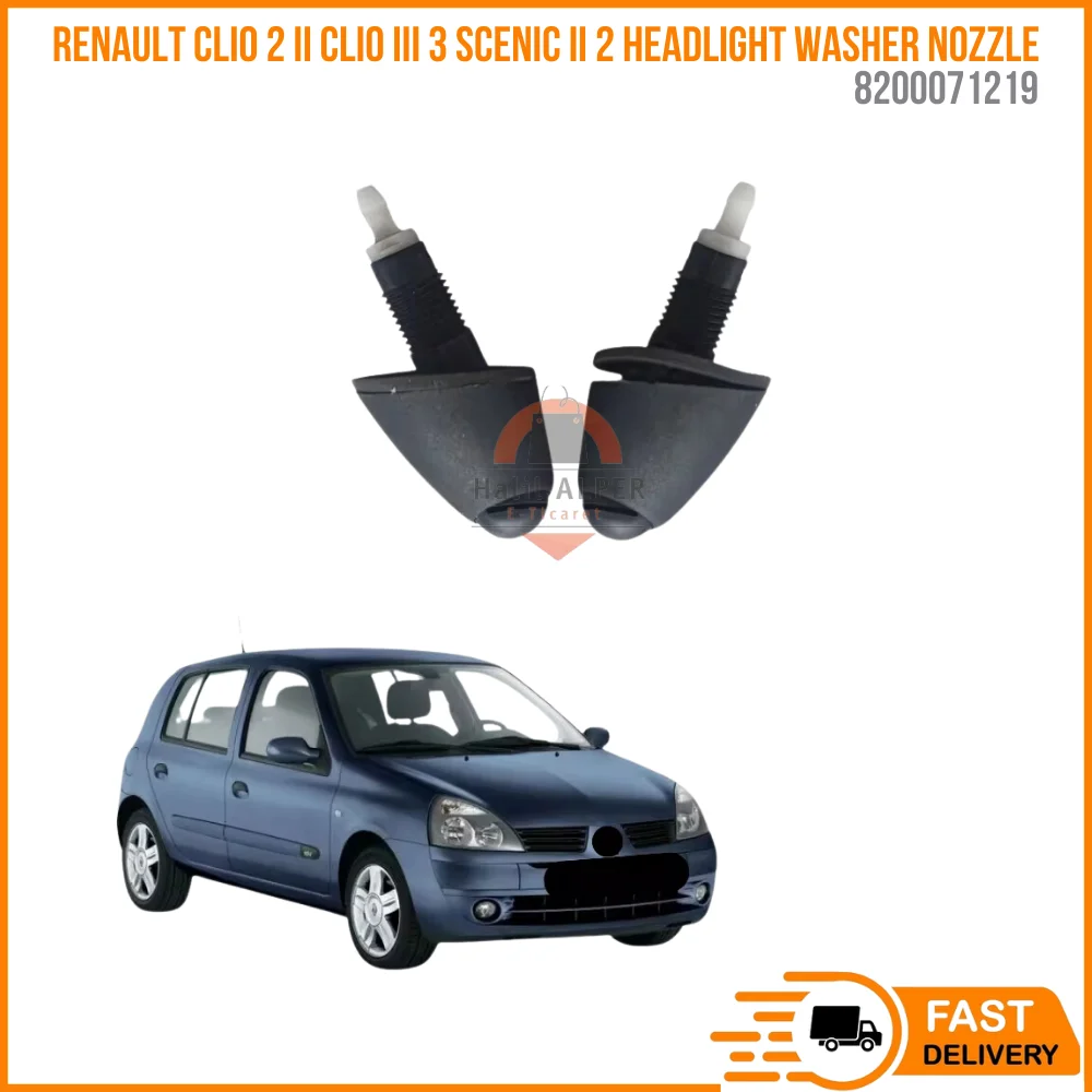 For Headlight Washer Nozzle Set 2 8200071219 8200372451 high quality spares parts for Clio 2 II Clio III 3 Scenic II