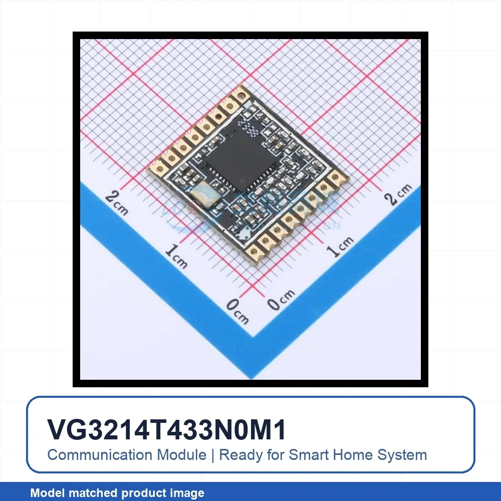 5pcs VG3214T433N0M1 SMD 18x16.5mm transceiver 433MHz 20dBm RF Wireless Communication Module for Smart Home System