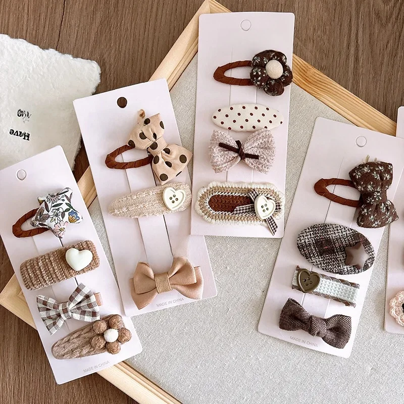 2025 Cute Bow Flower Hairpins Set Women Girls Children Hair Clips Pin Barrettes Accessories Hairclip Headwear Headdress Ornament — zdjęcie 2