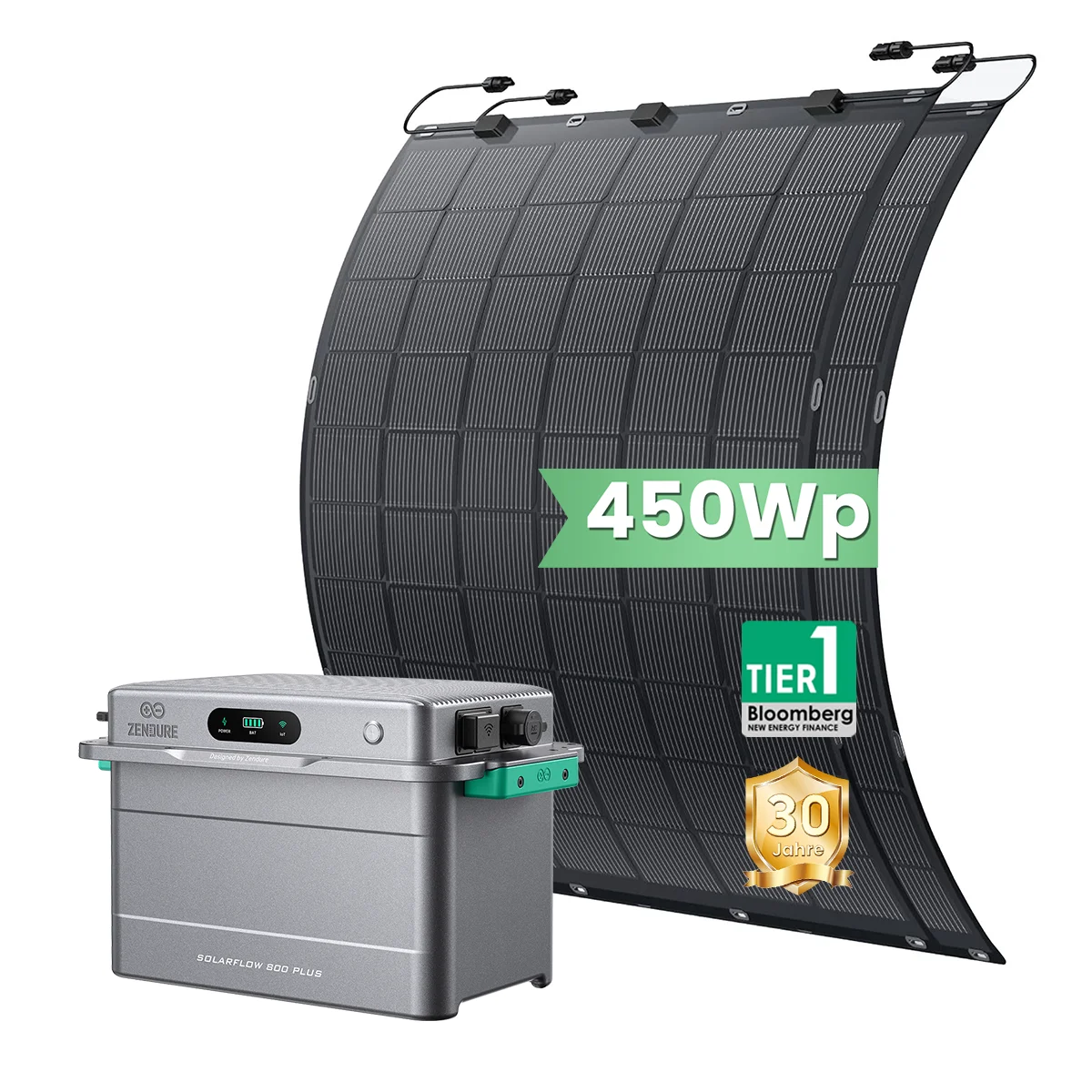 Neu Zendure SolarFlow 800 Plus 1,92kWh + 450W Balkonkraftwerk mit Speicher Komplettset
