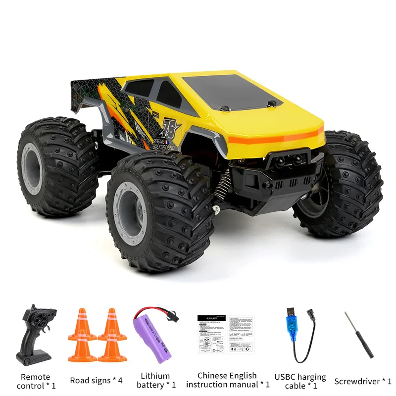 Jjrc q208 carro de controle remoto cybertruck captador off-road rc veículo modelo carro rc corrida carregamento rc caminhão carro brinquedo presente para crianças