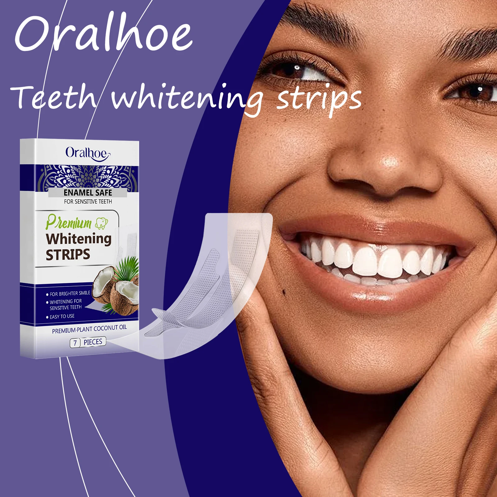 

Отбеливающие полоски для зубов в полоску предотвращают сухость, облегчение десен, дискомфорт, устранение неприятного запаха изо рта, уход за полостью рта, осветляющие полоски для зубов