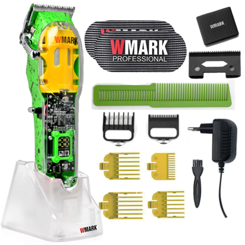 Wmark Ng308 Hair Cutting Machine + Transparent Base