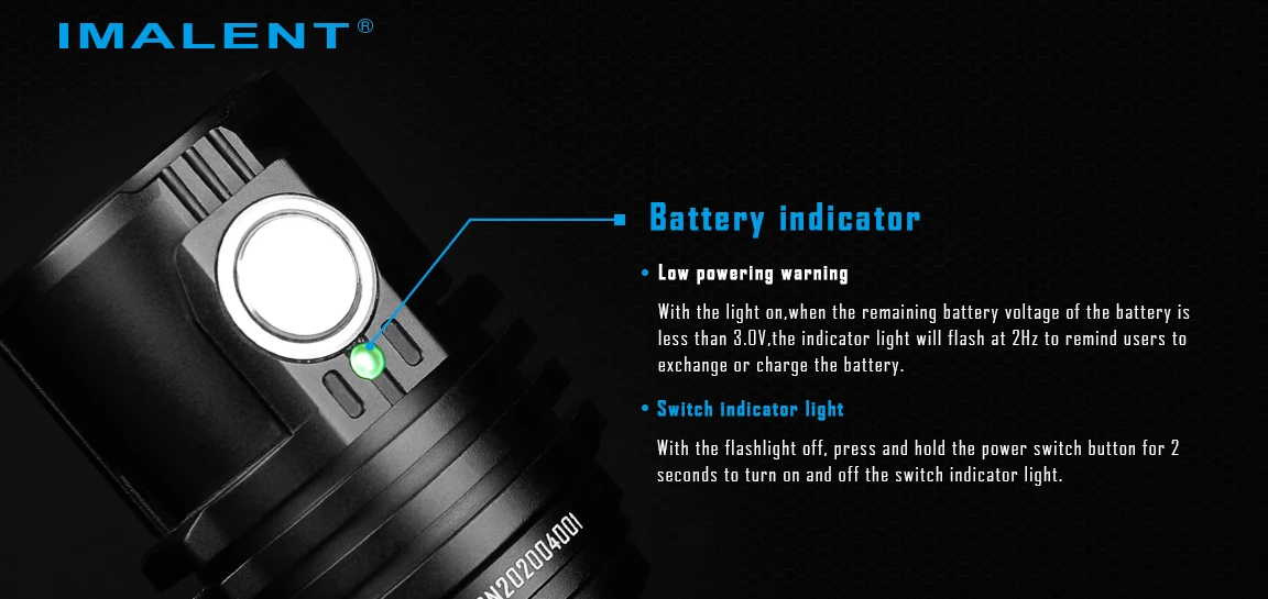 IMALENT MS03 EDC Leistungsstarke Taschenlampe 13000 Lumen Cree XHP70.2 LED-Handlampe Wiederaufladbare Wasserdichte Taschenlampe für Camping und Suchaktionen – Detail 5