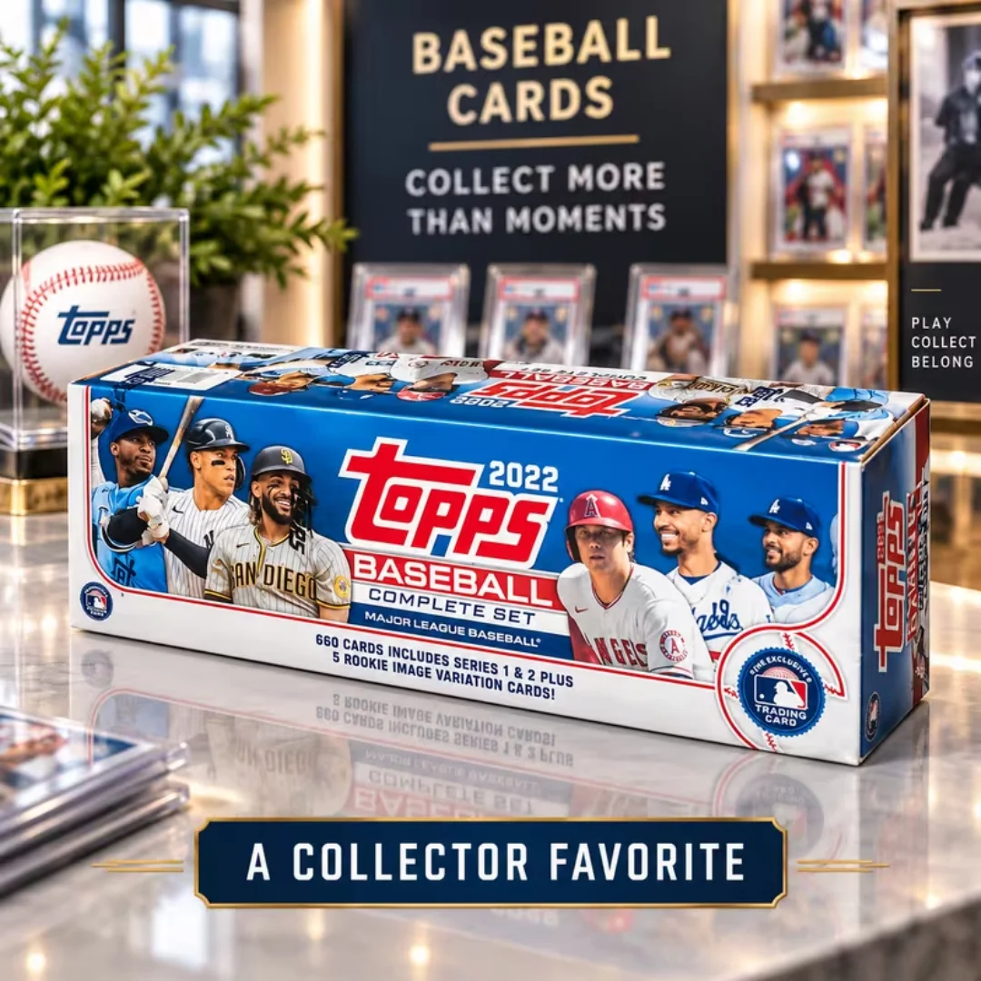 2022 Topps Baseball Complete Factory Set Retail Version 660-Card Base Set Plus 5-Card Retail Exclusive Parallel Photo Variation Pack MLB Trading Cards