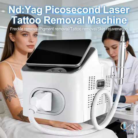 New ND YAG Picosecond Laser Eyebrow Tattoo Pigment Removal Picolaser Skin 5 Heads Pico Laser Skin Rejuvenation Whitening Machine