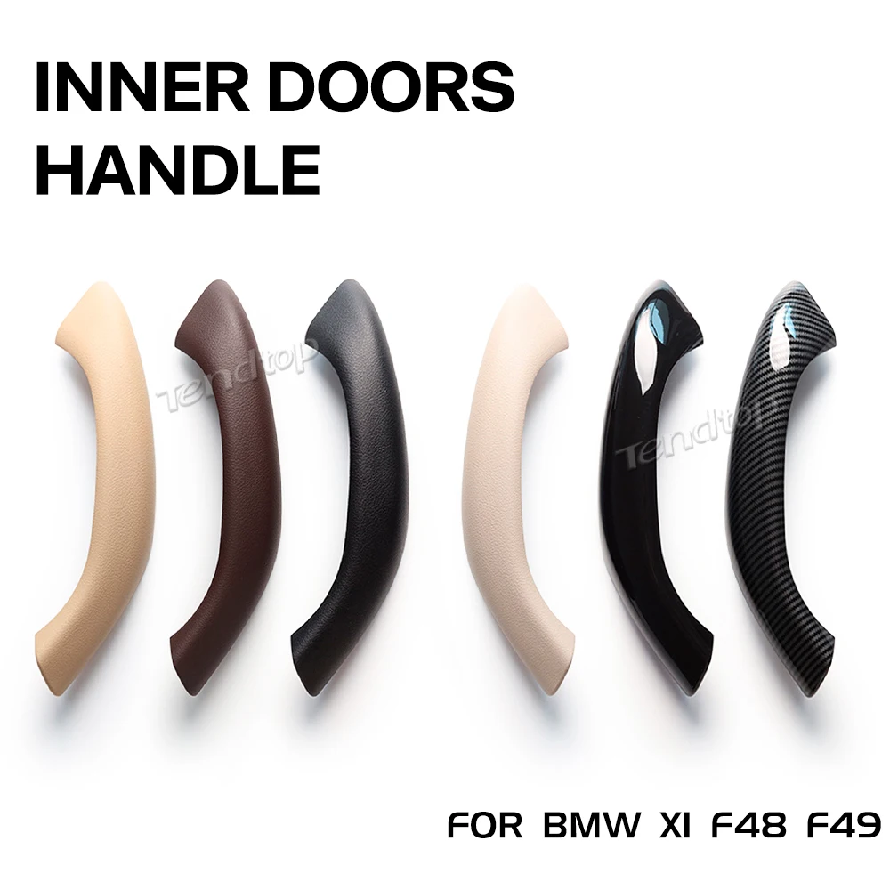 Car Interior Black Left Right Door Handle Outer Cover Pull Handle For BMW X1 X2 F48 F49 F39 2016 2017 2018 2019 2020 2021 2022