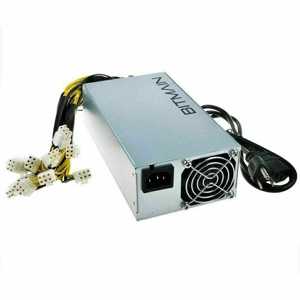 Bitcoin antminer Official Power Supply APW3+ PSU 1600W for S9 L3+ Z9 Z11  A10 Miner Power PSU