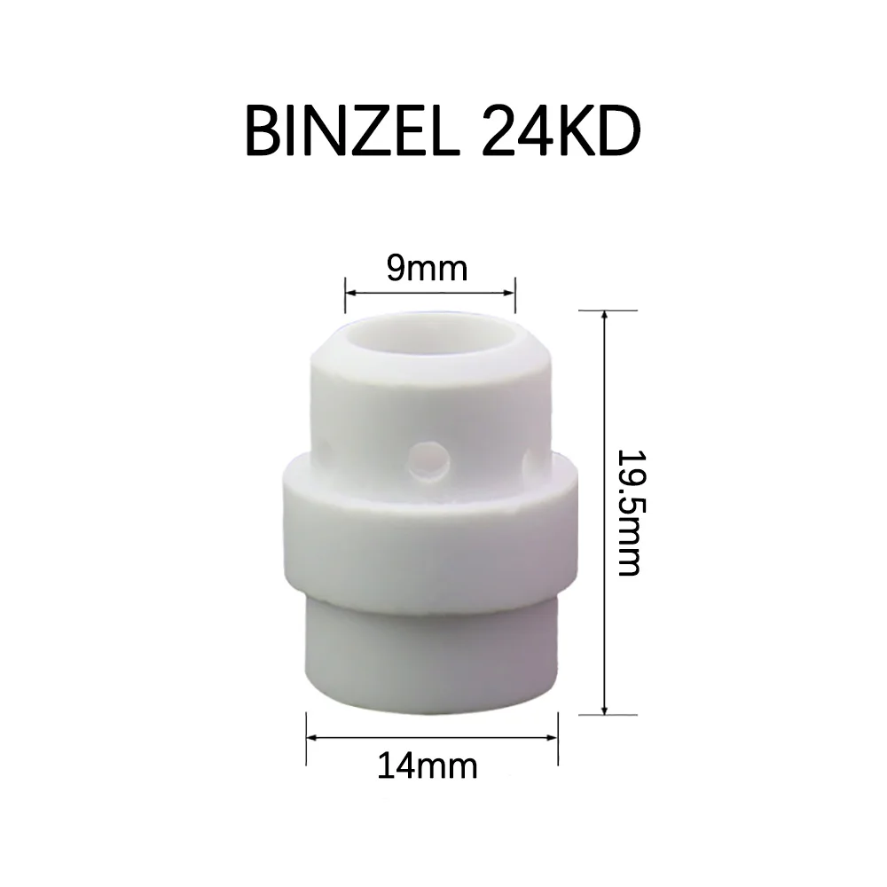 5 sztuk 24KD 36KD palnik spawalniczy tuleja izolacyjna CO2 izolator spawalniczy pierścień ceramiczny tlenek glinu dysza ceramiczna materiały eksploatacyjne do palnika MIG