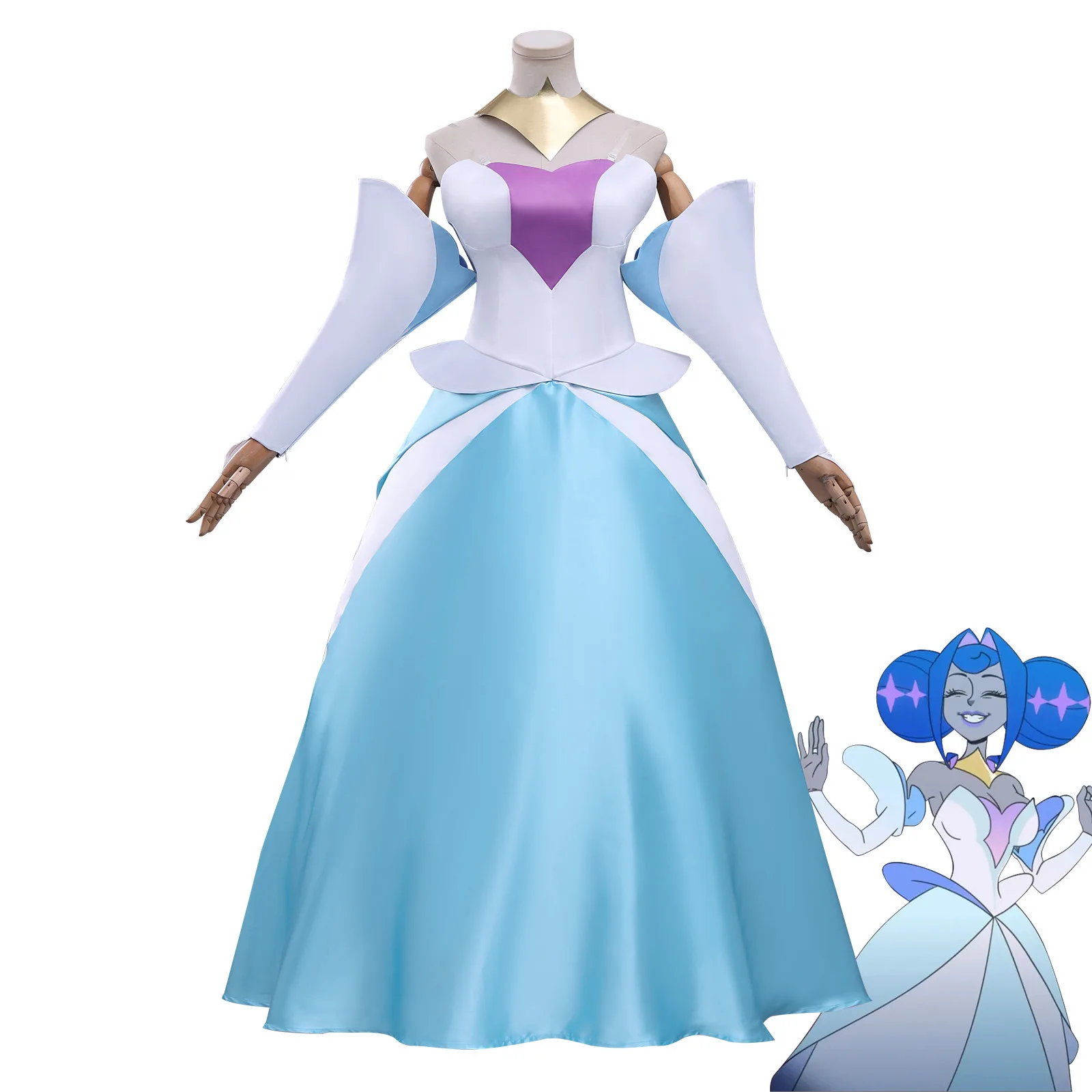 

Knights of Guinevere Cosplay Costume Princess Guinevere Dress Sci-Fi Medieval Robot Princess Outfit For Halloween Party