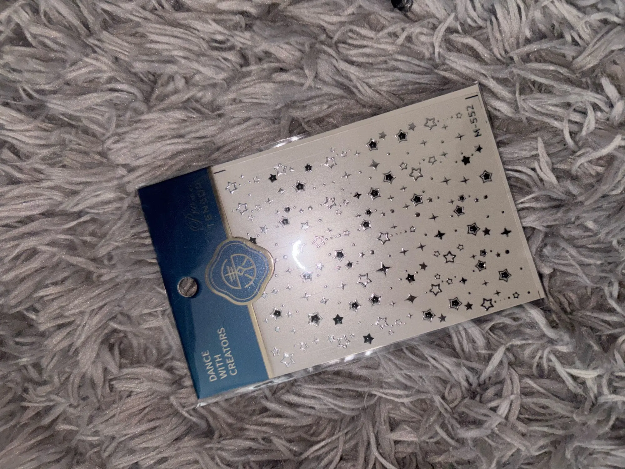 5D Luxury Star Nail Stickers for Nail Art Stars Black Silver Nail Decals Gilding Hollow Out Five-Pointed Nail Art Design Slider photo review