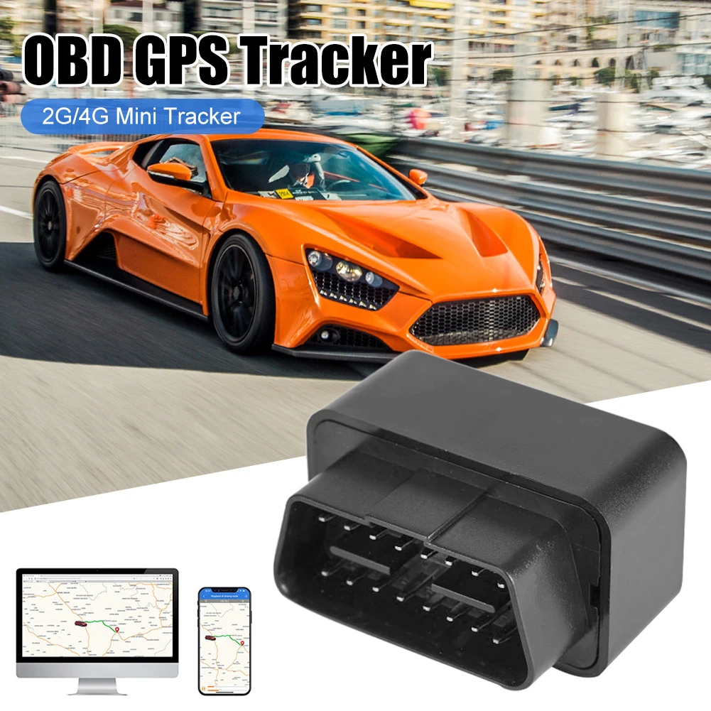 2G 4G Mini OBD GPS Tracker 12V-24V Car Anti-Theft Alarm Tracking Device SMS Call Geofence Locator Free APP for iOS Andriod