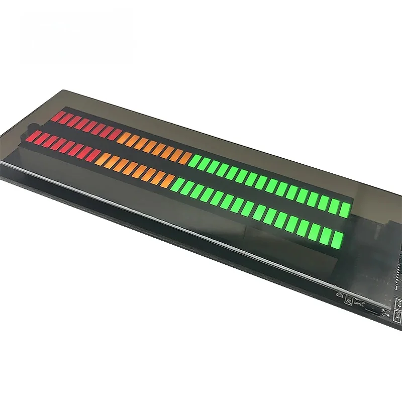 GHXAMP Dual 32 wzmacniacz audio LED muzyczny wskaźnik poziomu podwójny kanał rytm światła głośność 117x29mm A-filar tuning samochodu — zdjęcie 2