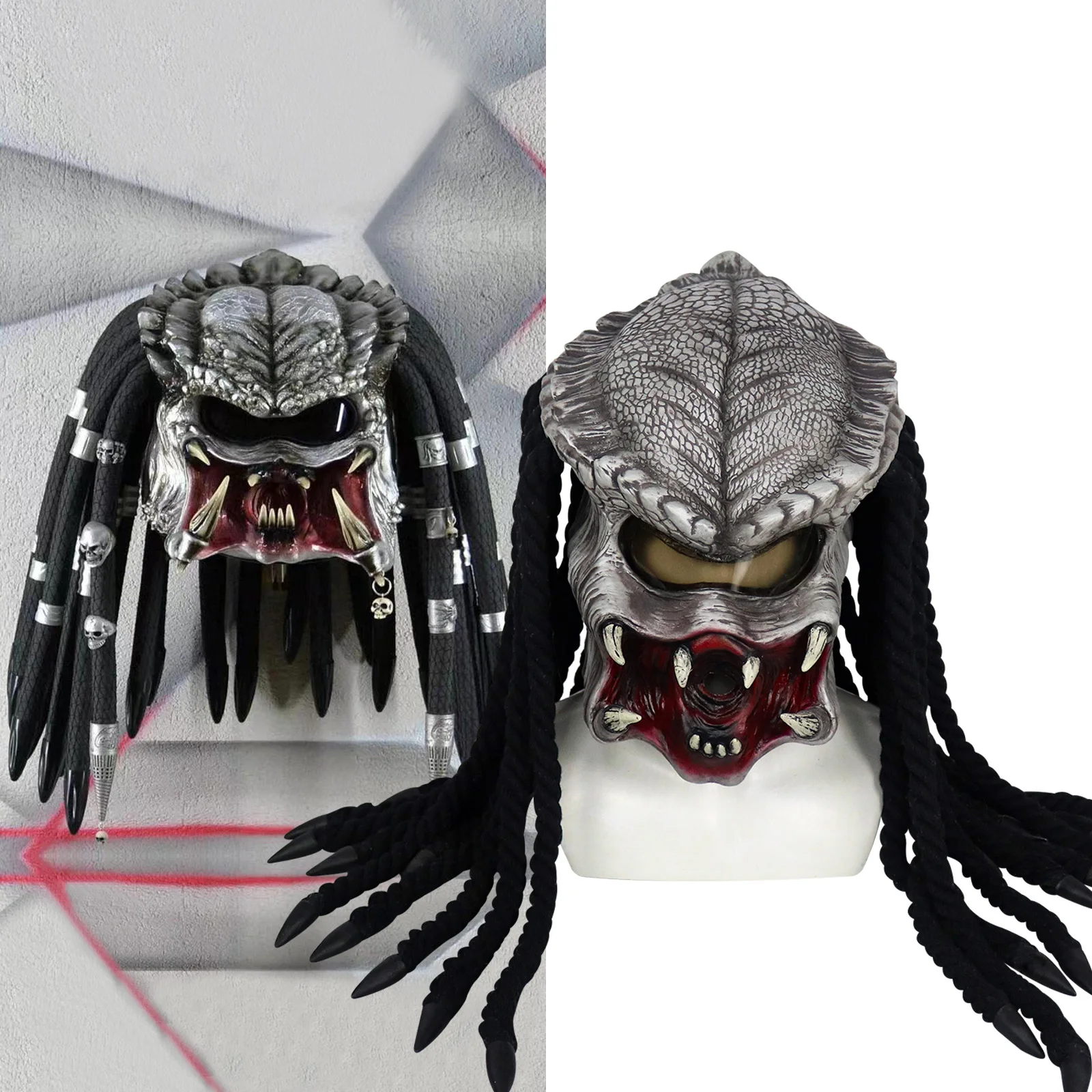 Bulex Movie Alien vs. Predator Mask Horrific Monster Masks Halloween Cosplay Props Average Size for Adults - AliExpress 200000532 Bulex Movie Alien vs. Predator Mask Horrific Monster Masks Halloween Cosplay Props Average Size for Adults - AliExpress 200000532