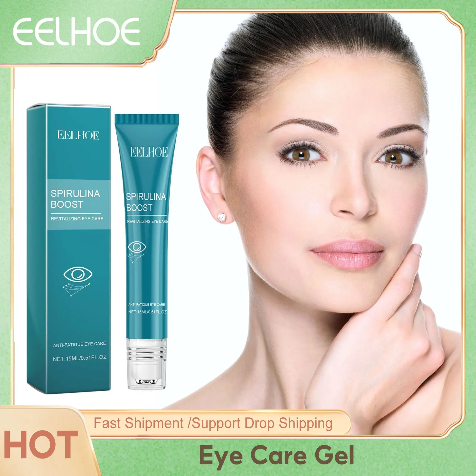 

EELHOE Eye Care Gel Nourish skin Improve Eye Bags Treatment Repel Melanin Restoring Firm Skin Lightening Skin Care Product 15ml