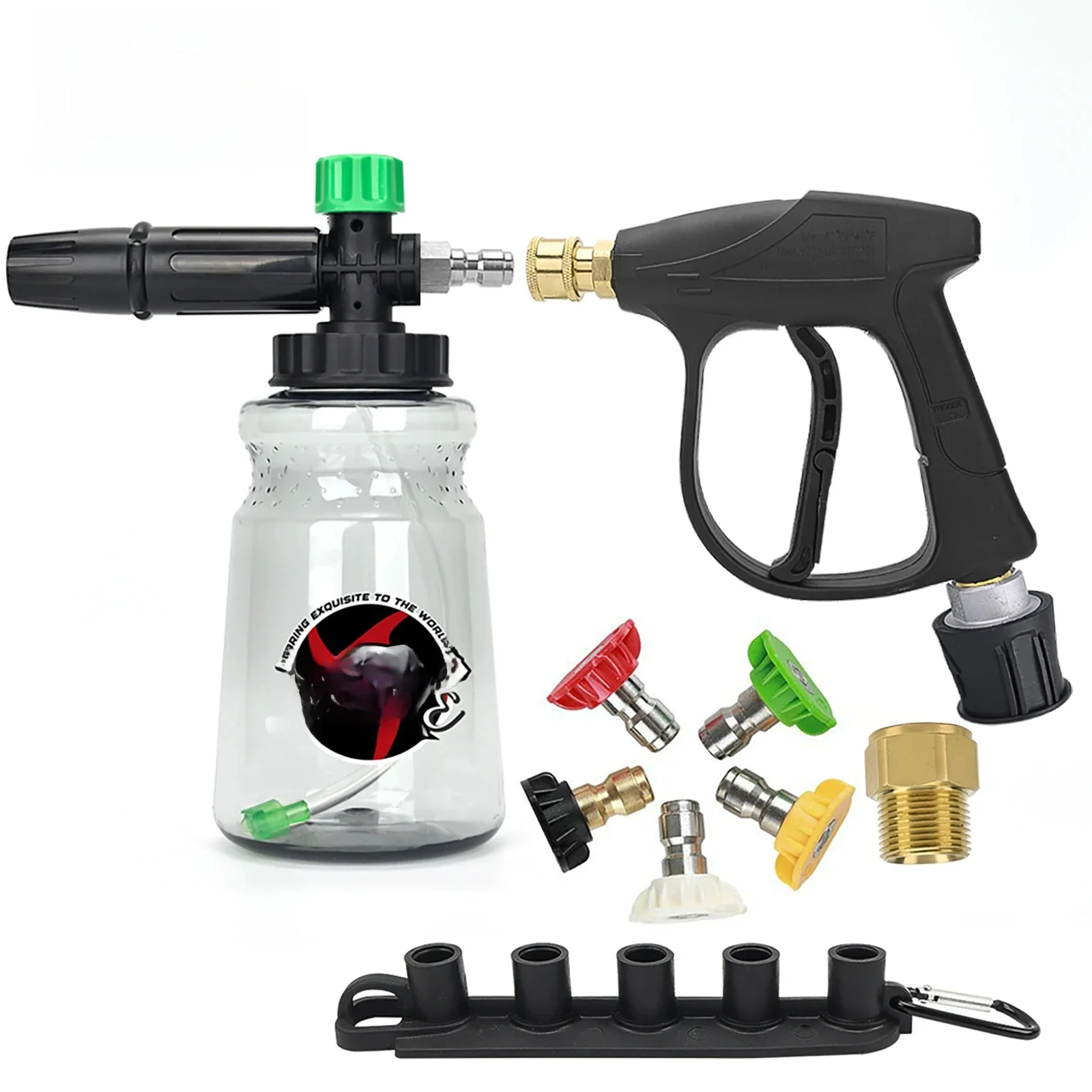 Hogedrukreiniger Waterpistool Kit voor Car Cleaning Slang Connector Voor Karcher Nilfisk Parkside Bosch Quick Connector Nozzles - afbeelding 2