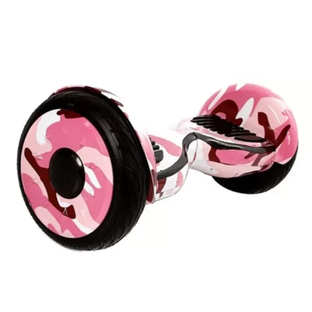 Original 10 Inch Pink Camouflage Hoverboard Bluetooth Led Electric Skateboard and Brinovar Bag